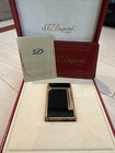 S.T Dupont Vintage Black  and Gold Lighter Heavy 24k Gold Great Condition  — photo 1