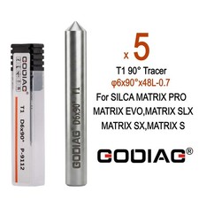 5x GODIAG T1 90° Tracer φ6x90°x48L-0.7 For SILCA MATRIX PRO, MATRIX EVO,MATRIX