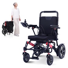Foldable Electric Power Wheelchair 500W 12Ah Battery 330 lbs Capacity Portable