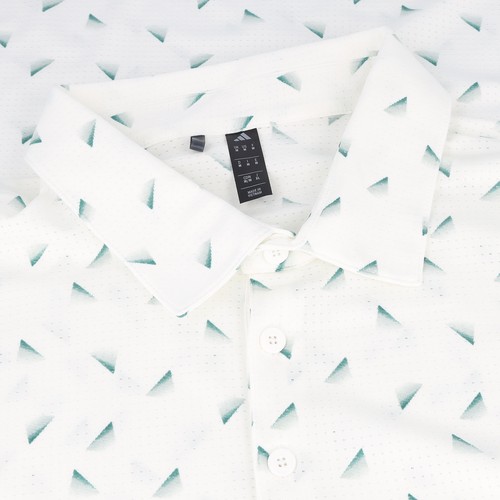 Adidas Ultimate365 Printed Faded Triangle Mesh White/Collegiate Green Shirt Men - Picture 5 of 15