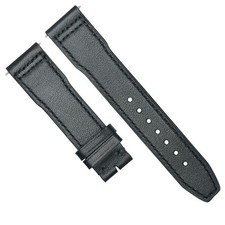 20MM LEATHER WATCHBAND FOR IWC PILOT PORTUGUESE 3714-47 IW328201 TOP GUN BLACK