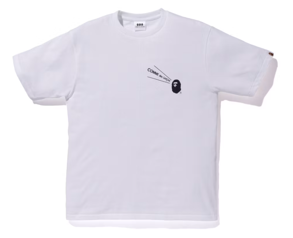 A Bathing Ape BAPE x Comme des Garcons Osaka Tee Collab WHITE Size L New w/tags
