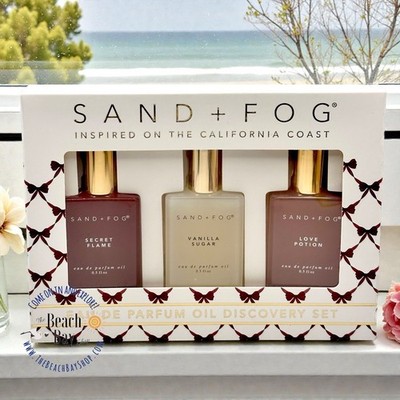 SAND + FOG Perfume Set Secret Flame Vanilla Musk & Love Potion Discovery EDP