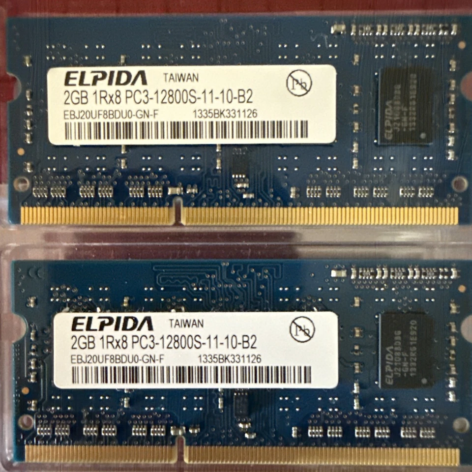 PC3-12800S Laptop RAM Hynix 4GB 2x 2Rx8 11-11-F3 & Elpida 2GB 2x 1Rx8 11-10-B2 - Image 4 of 4