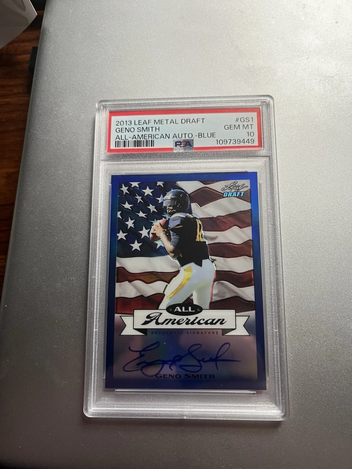 Geno Smith Leaf Metal Draft All-American Autographs #GS1 Base