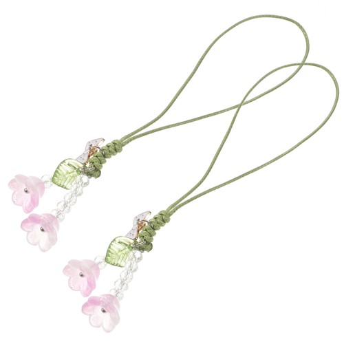 2 Pcs Tulpkette Telefonhandristlet -Gurt Dekoration Tasche Anhänger - 第 5/12 張圖片