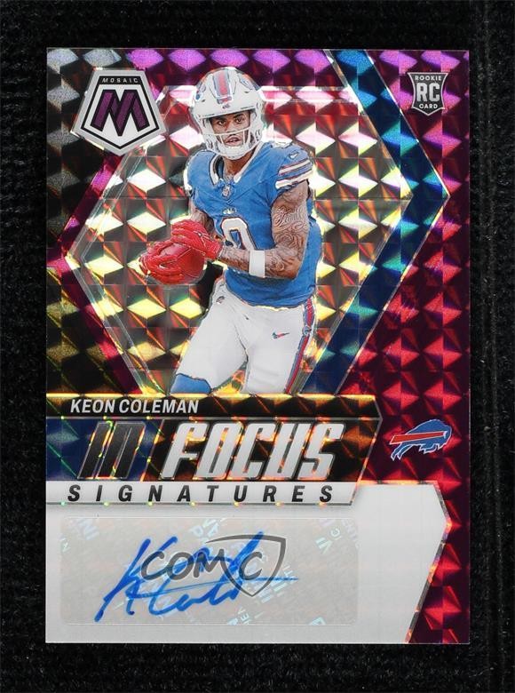2024 Panini Mosaic Purple Prizm 32/49 Keon Coleman #IF-KCN Rookie Auto RC 0wc9