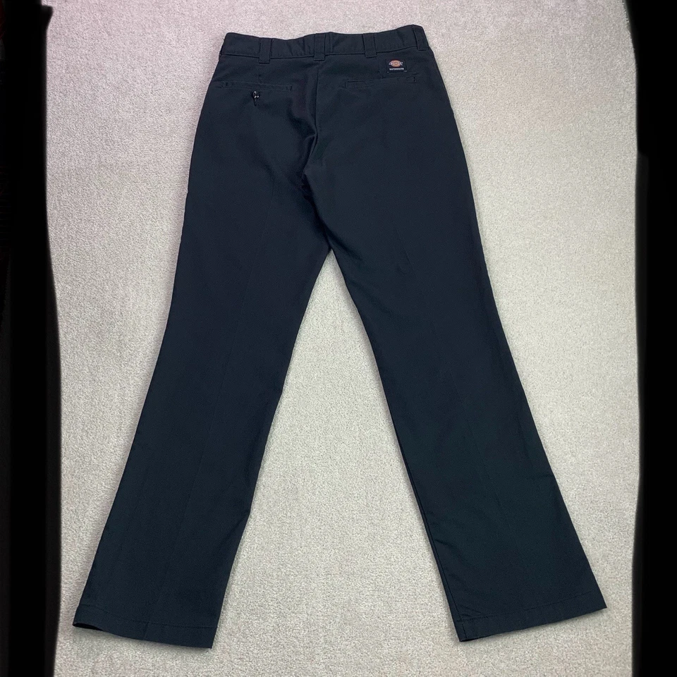Pantalones de skate Dickies para hombre 32x34 negros ajustados rectos flexibles sarga Foto 4 de 4