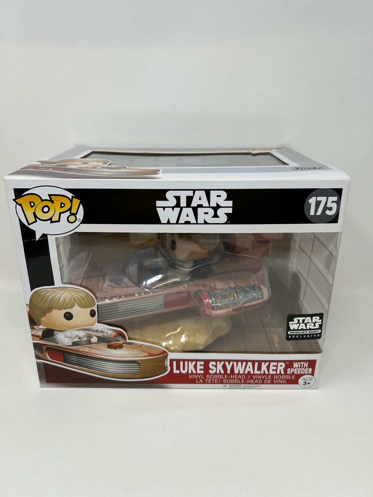 Funko Pop! Star Wars Black Box Luke Skywalker W/ Landspeeder #175 Damaged Box