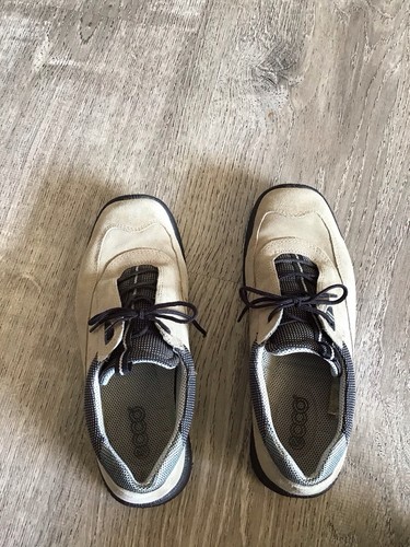Ecco weiche bequeme Damen-Wanderschuhe Größe 37 US 7 beige hellbraun Schnürschuhe Oxford-Schuhe - Bild 8 von 13