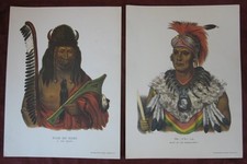 Print Native American WA-PEL-LA Musquakees Chief Kish-Ke-Kosh Fox Brave Biltmore