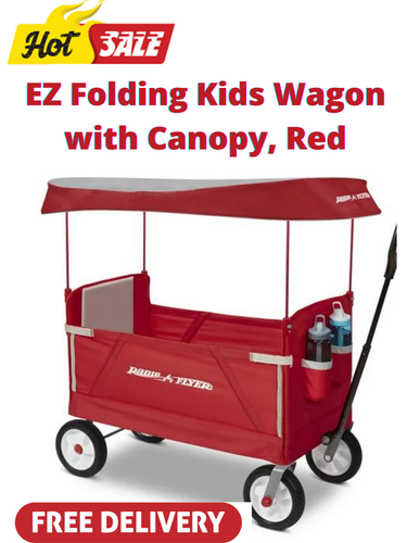 Canopy, Folding Wagon, Red 