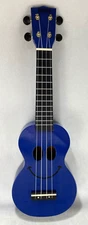 Mahalo U-Smile Blue Smiley Happy Face Ukulele