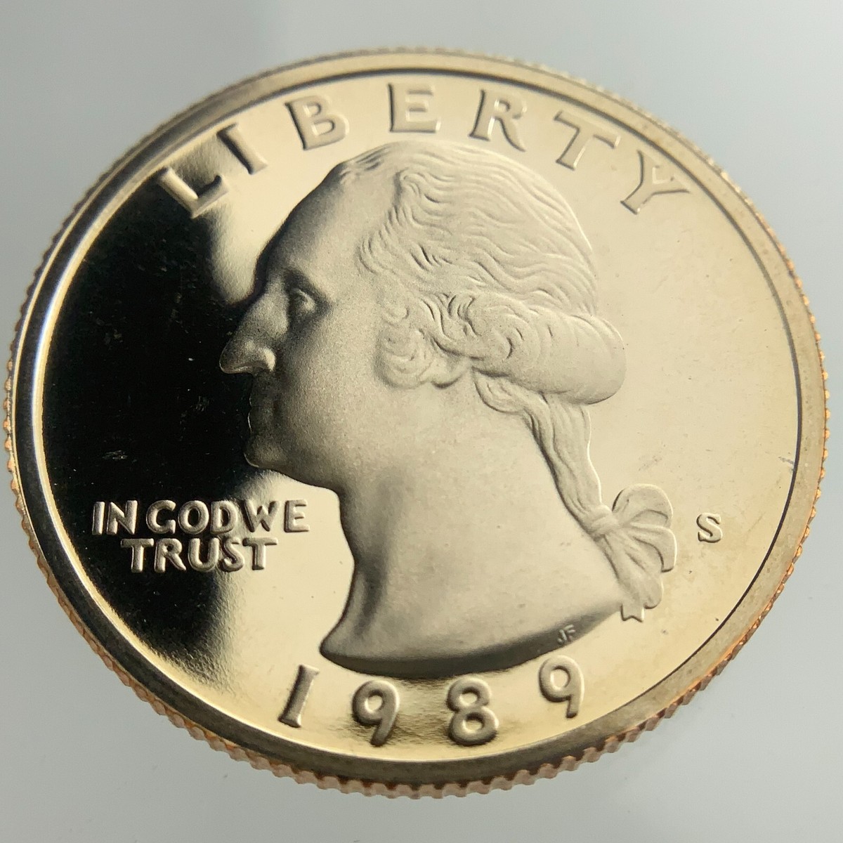 1989 S Proof United States Washington Quarter 25 Cents