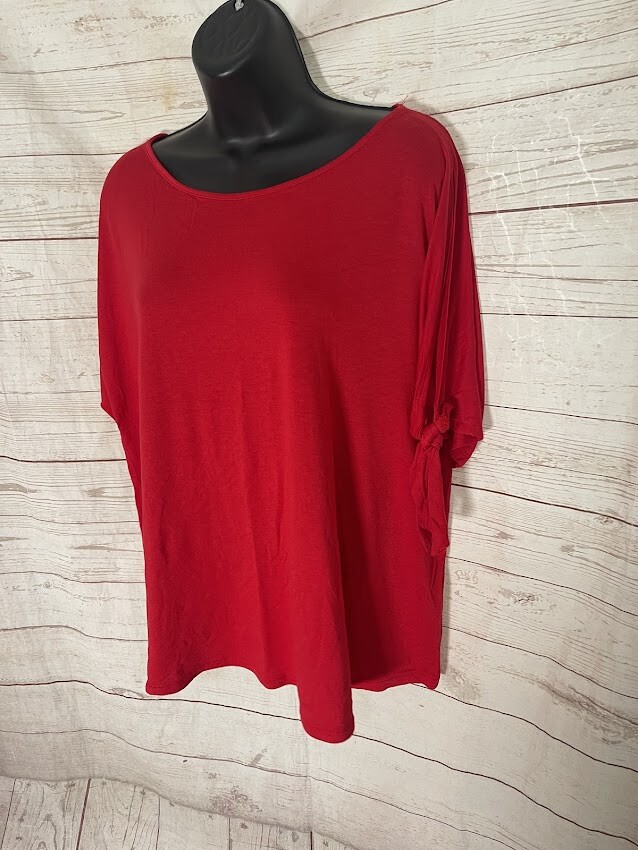 Ambiance Women's Red Blouse Top Size 2X