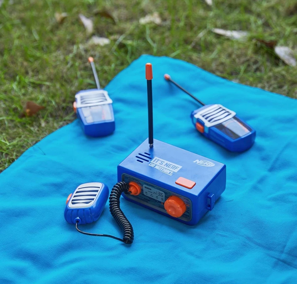 Nerf 3-Way CB Radio Walkie Talkie + Base Station Kit Toy For Kids & Adults - Image 2 of 4