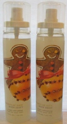 2 ESSENCE OF BEAUTY GINGERBREAD SPICE BODY MIST SPRAY NEW FREE SHIPPING USA RARE