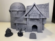Fantasy: Medieval GrainHouse  Granary - DND Malifaux AOS 28mm Scale 
