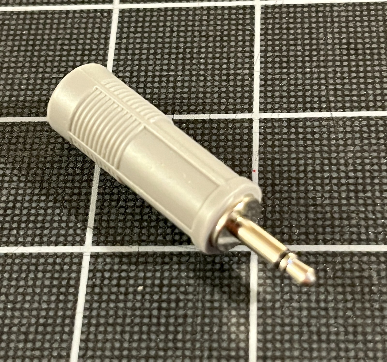 1/4" 6.35mm Female Jack to 1/8" 3.5mm Male TS Mono Adapter Mic Guitar Headset