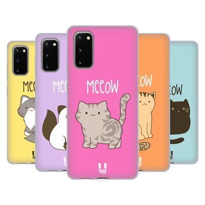 HEAD CASE DESIGNS MIEZEKÄTZCHEN SOFT GEL HANDYHÜLLE FÜR SAMSUNG HANDYS 1