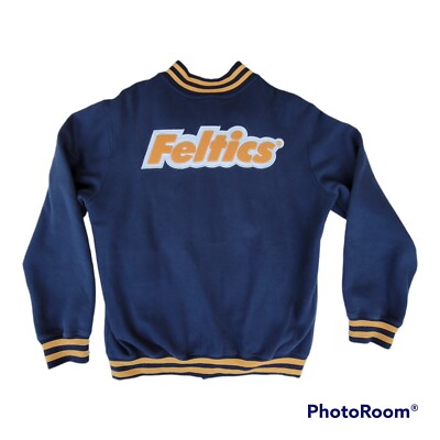 FELTICS Baseball Varsity Jacket Men's Large Blue