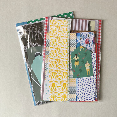 25x Designpapier Set Scrapbooking Junk Journal bis 13x18 cm Mix