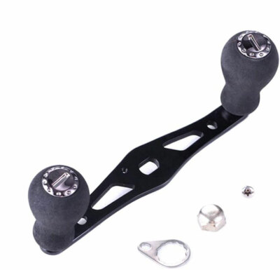 Aluminum Alloy Fishing Handle Reel Double Knob Replacement Baitcasting Accessory