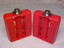 Vintage Red 7/16" Tricycle Pedals Elgin Colson Murray Huffy Ross Elgin Amf nos