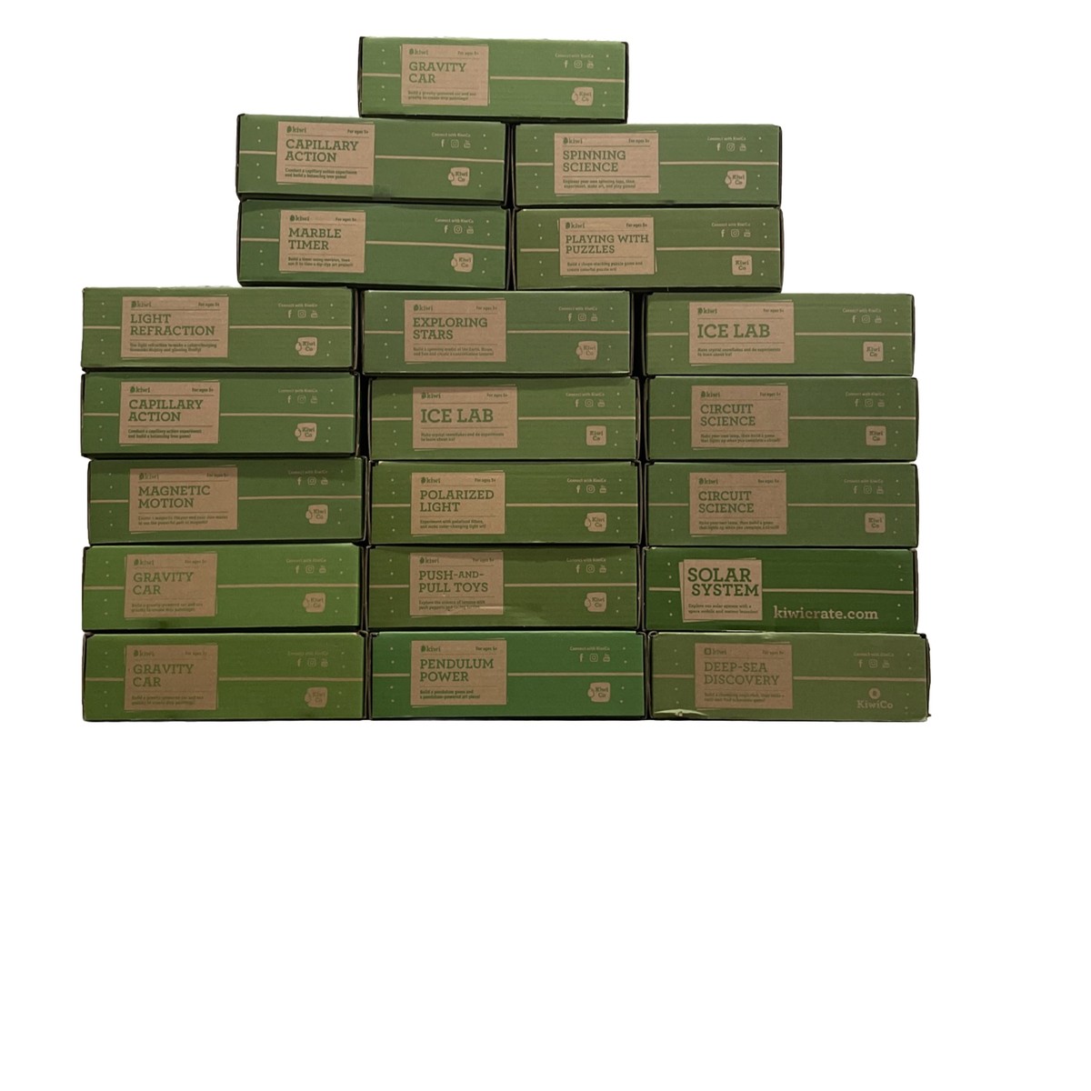 CAC Corneo Pack 1箱 Multiple Kiwi Co Crates New In Boxes Ages 5+ Build and Learn! | eBay