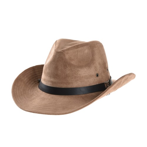 WITHMOONS Suede Indiana Jones Hat 