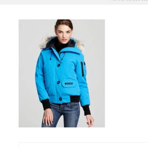 Canada Goose Bomber Donna Chilliwack Topez Blu Taglia XS