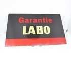 LABO - TOLE PEINTE - GARANTIE LABO - HUILE / OIL - AUTOMOBILE - 26.2cm X 16.2cm