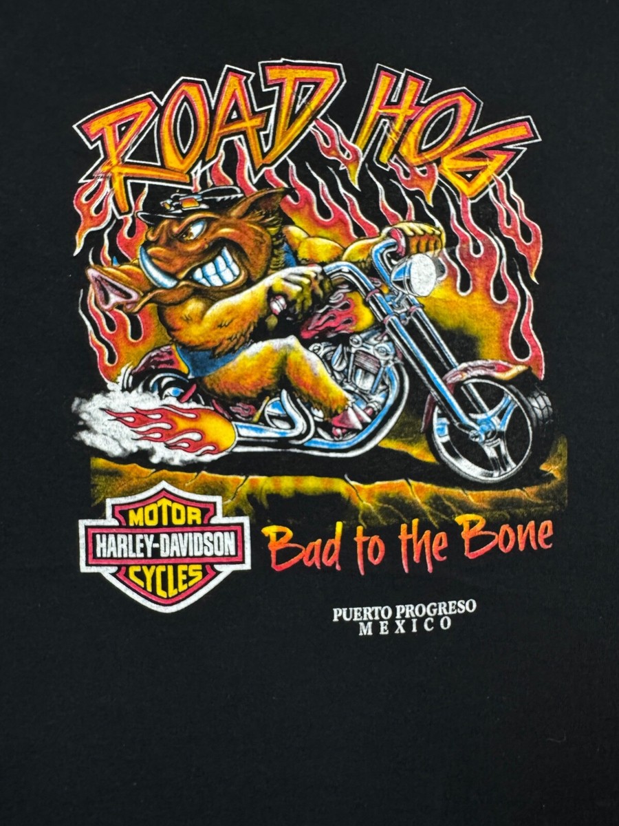 Road Hog Puerto Progresso Mexico Harley Davidson Motorcycles USA