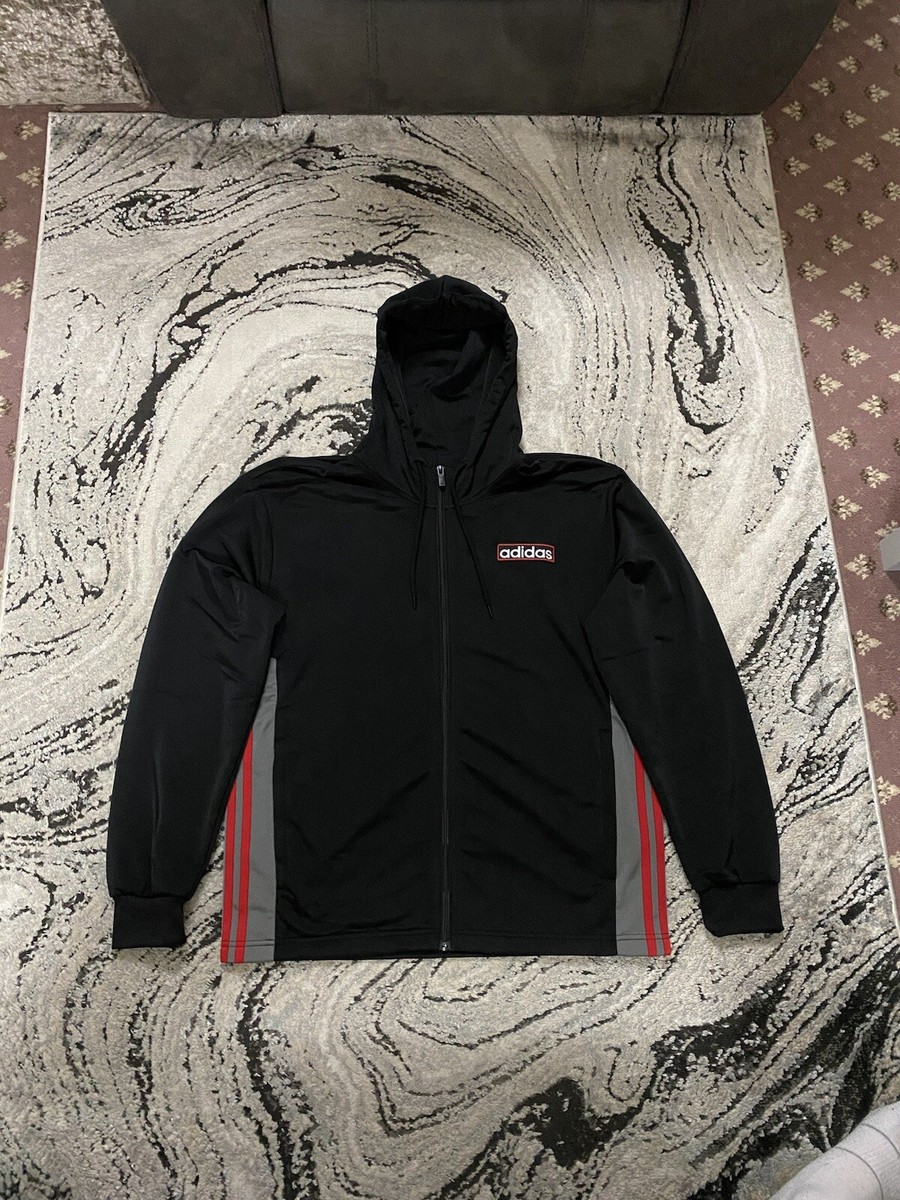 Adidas Originals Adibreak Full Zip Hoodie Black Grey Red BNWT Size