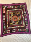 Antique Vintage  Uzbek Embroidery Suzani Table Cloth Throw. 93x85cm
