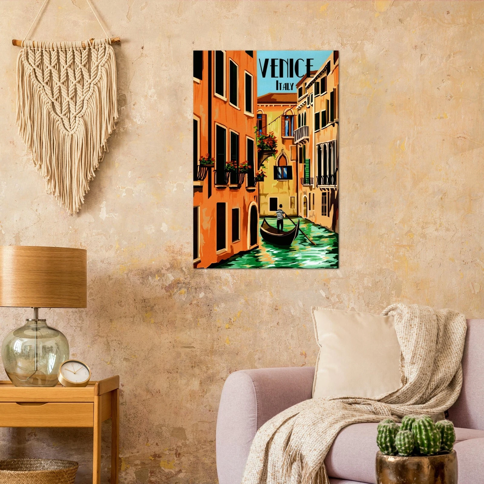 Venice Italy Travel Poster Vintage Vertical Poster