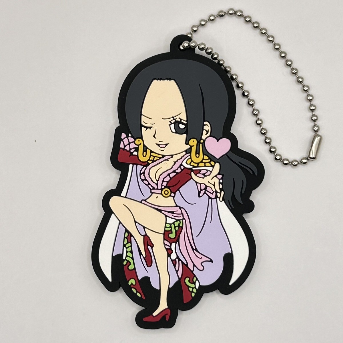 One Piece Boa Hancock 20th Anniversary Rubber Keychain Charm