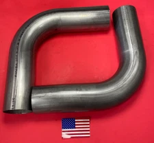 3" 90 Degree 304 Stainless Steel Mandrel Bend Pipe Exhaust Tubing 2 Pack 16ga