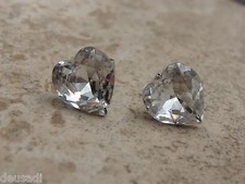 Sterling Silver Earrings With Heart Cut Zirconia