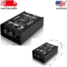 Pyle Premium Direct Injection Audio Box - Passive DI Unit Hum Eliminator ....