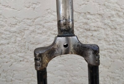 Fourche Vélo Ancienne RESISTA – Années 1920 – Pivot 24,5 Cm – Roue 650 – Acier