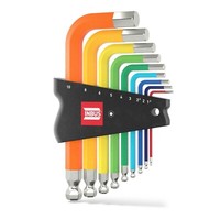 Inbus® Winkelschraubendreher Satz 1.5-10Mm Kugelkopf Colorgrip 9Tlg Sechskant