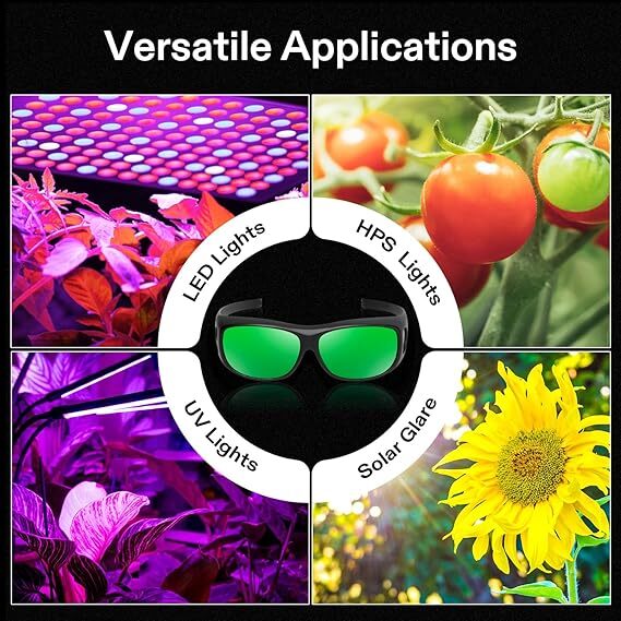 VIVOSUN 2-Pack Indoor Hydroponics LED Grow Light Room Tent Glasses Goggles