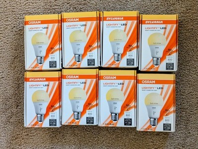 Lot of 9 Sylvania Osram Lightify 60W A19  Smart tunable Light Bulb soft white