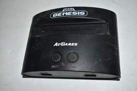 SEGA Genesis Classic Black Game Console w/ PRELOADED GAMES LOT OF 2   (PLB25)