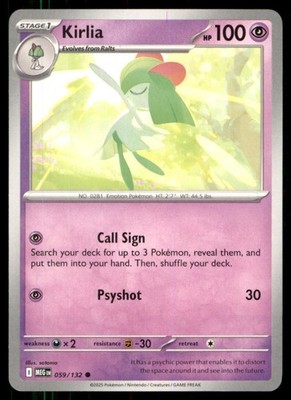 Pokémon TCG Pokémon Kirlia Kirlia Common Regular