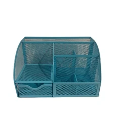 ANNOVA Mesh Desk Organizer Office with 7 Compartments + Drawer/Desk Tidy