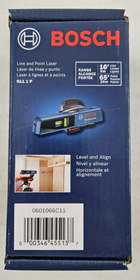 Bosch GLL 1 P Line and Point Laser - 16'