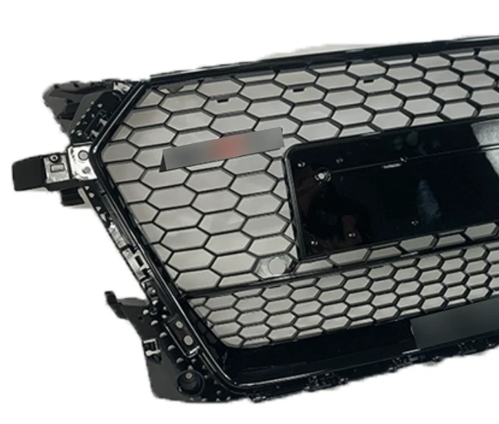 Parachoques delantero estilo panal negro brillante para Audi TT TTS TTRS 2015-2018 Foto 4 de 4