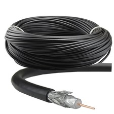 Image of MKGT White/Black RG6 Coaxial Cable TV Sky Freesat Freeview Satellite Aerial